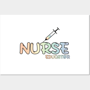 Nurse Educator Rainbow Posters and Art